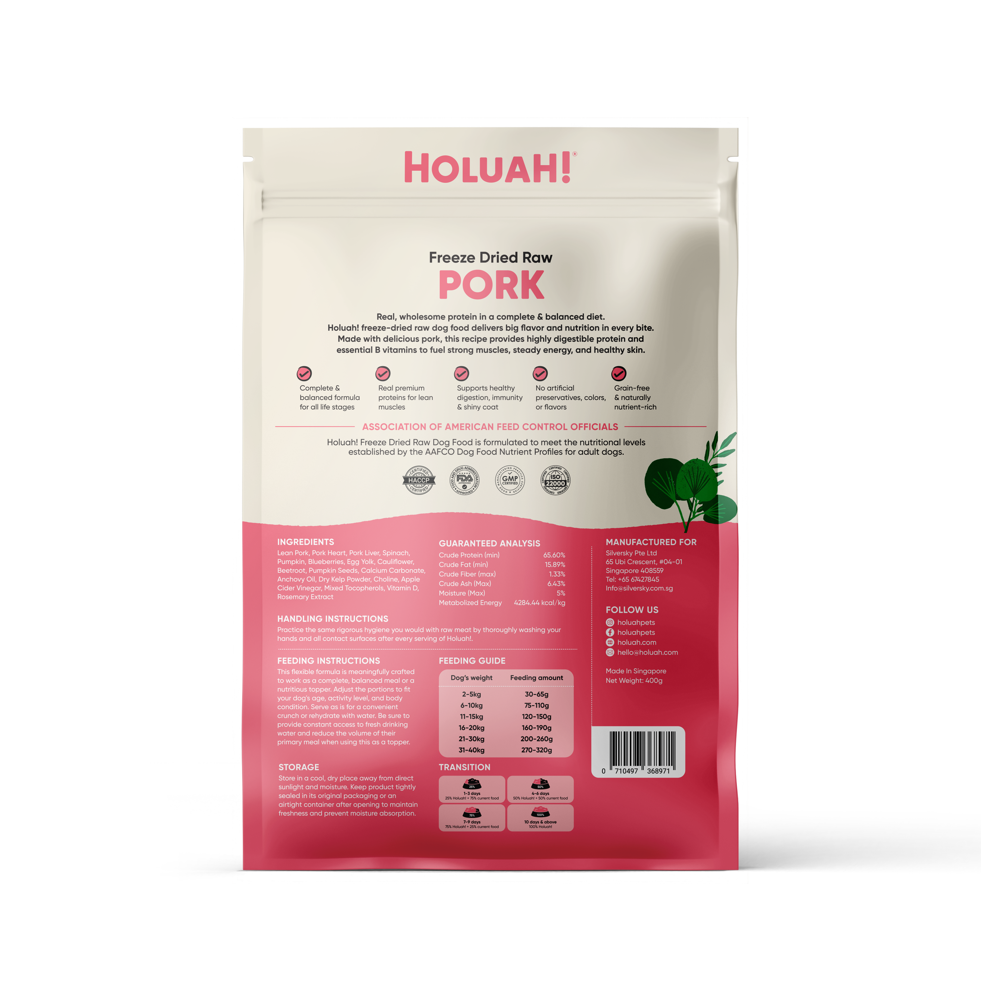 Freeze Dried Raw Pork